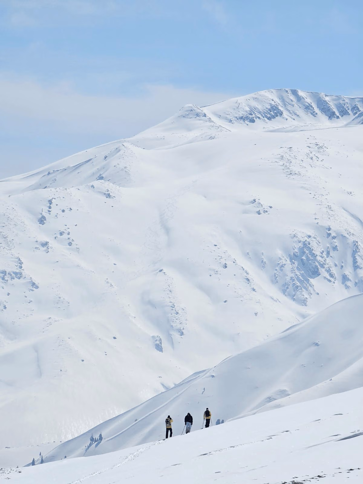 Snow covered peaks above Gulmarg in the Pir Panjal range